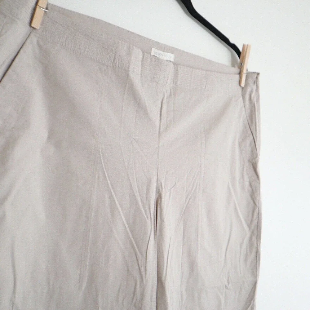 Eileen Fisher Light Taupe Cropped Wide-Leg Pants NWT - Picture 6 of 12